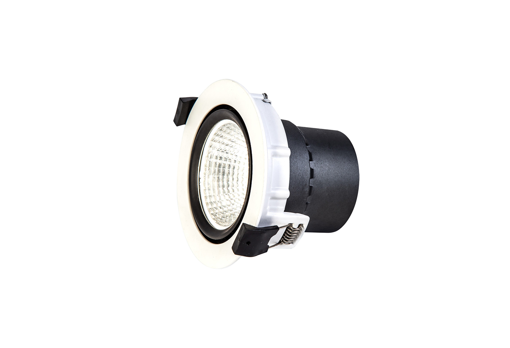 DM201204  Bamo 20; 20W; 450mA; White LED Round Downlight; Cut Out 103mm; 1480lm; 10°; 2700K Warm White; IP20; DRIVER NOT INCLUDED; 5yrs Warranty